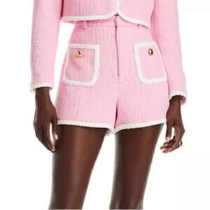 NWT Cinq a Sept 16 Auden Pink Tweed Women's Shorts